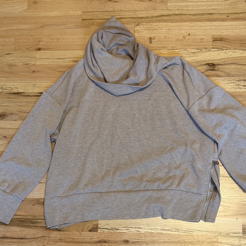 Varley Heather Gray Cowl Neck Sweatshirt